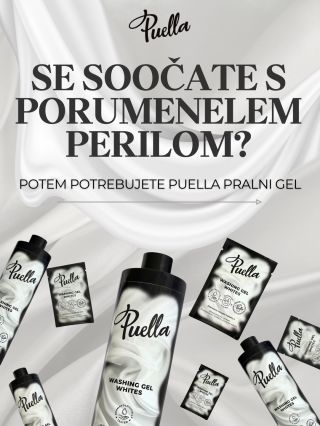 Odkrijte Puella gel za pranje belega perila – bleščeča čistoča, učinkovito odstranjevanje madežev in nežna nega vašega...